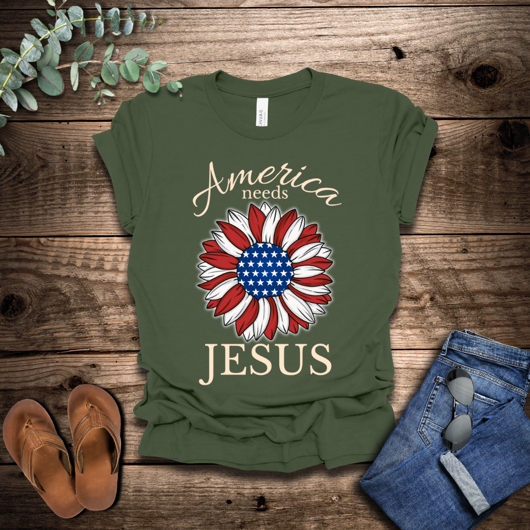 America Needs Jesus T-Shirt