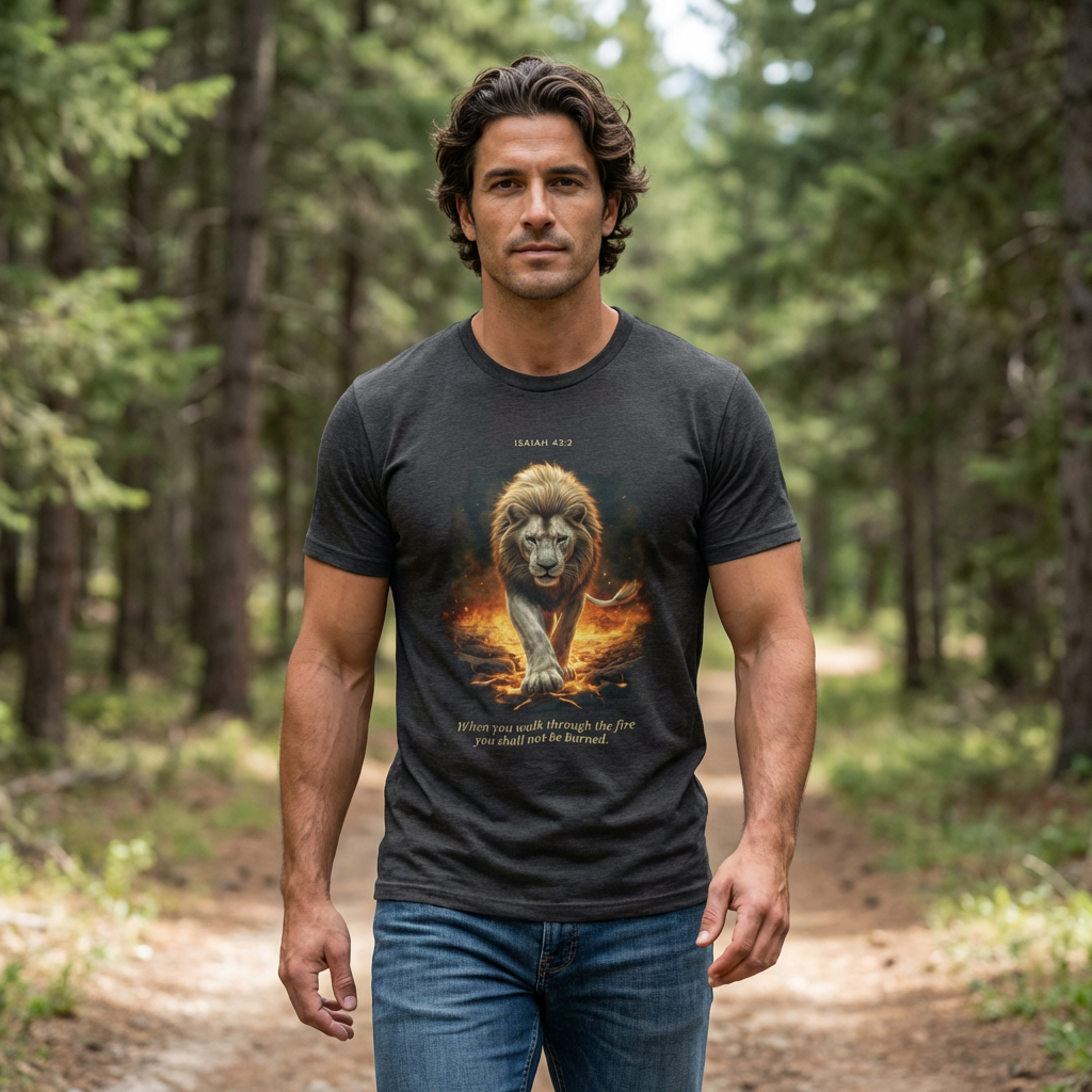 Through the Fire - Isaiah 43:2 T-Shirt