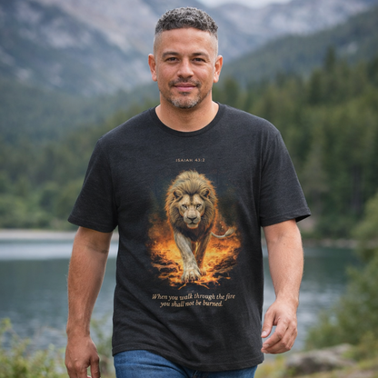 Through the Fire - Isaiah 43:2 T-Shirt
