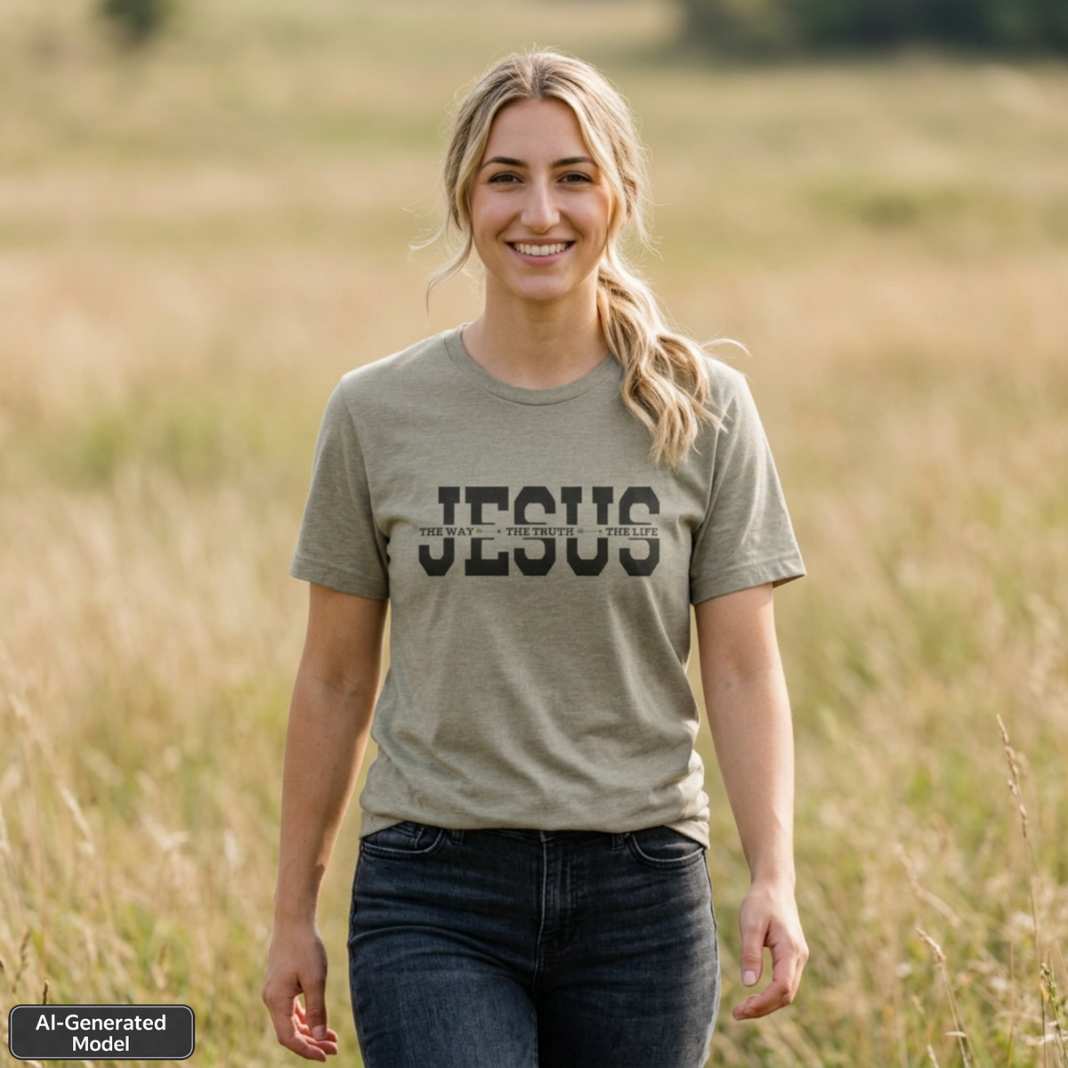 Jesus-The Way, The Truth, The Life T-Shirt