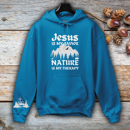 Jesus Is My Savior, Nature Is My Therapy Hoodie