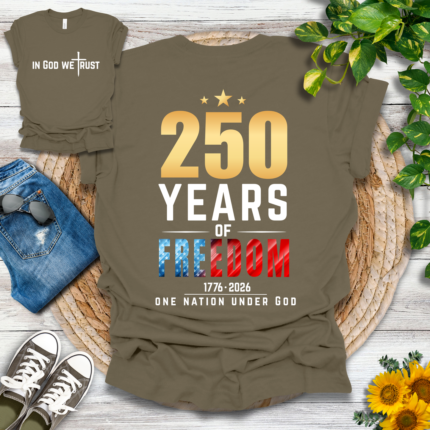 250 Years - One Nation Under God T-Shirt