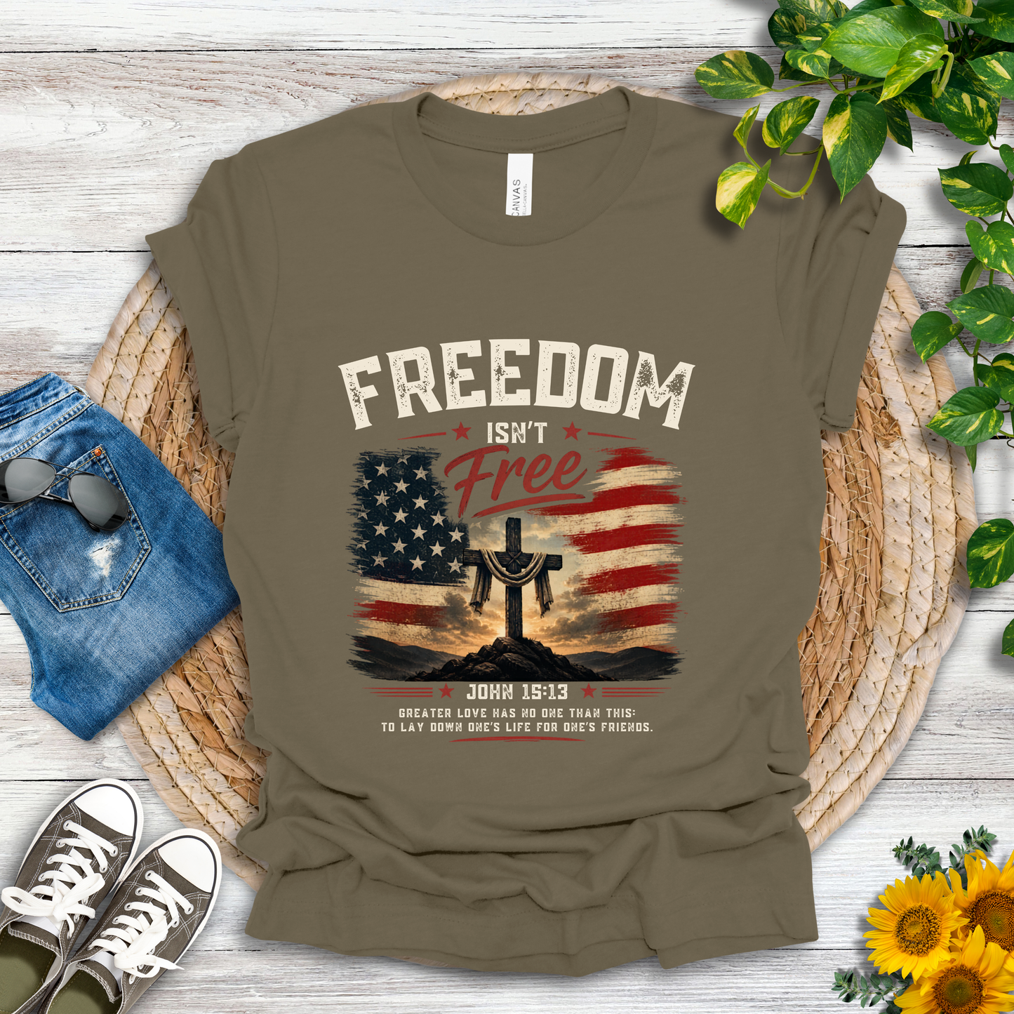 Freedom - John 15:13 T-Shirt