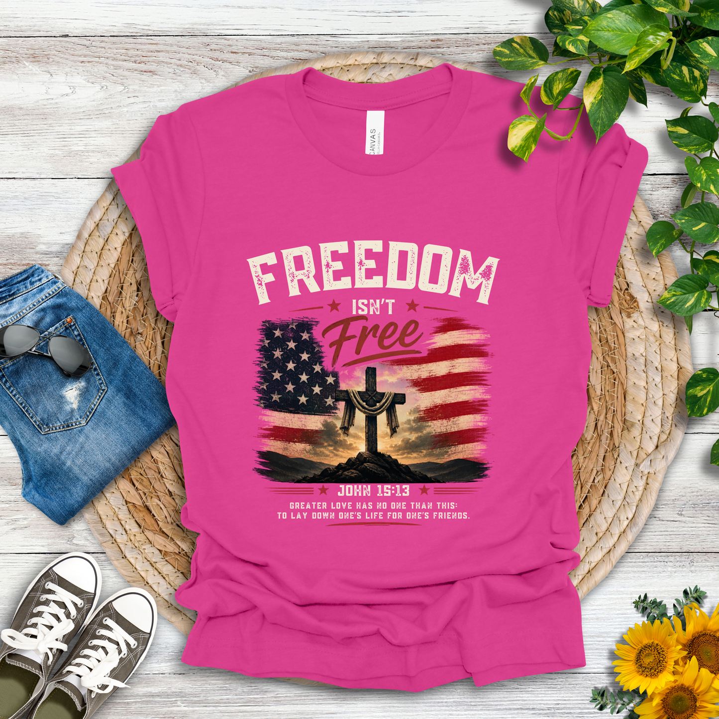 Freedom - John 15:13 T-Shirt