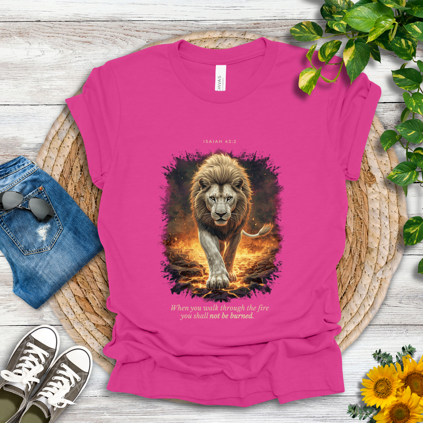 Through the Fire - Isaiah 43:2 T-Shirt
