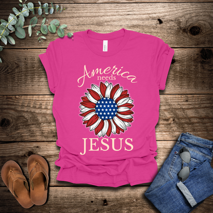 America Needs Jesus T-Shirt