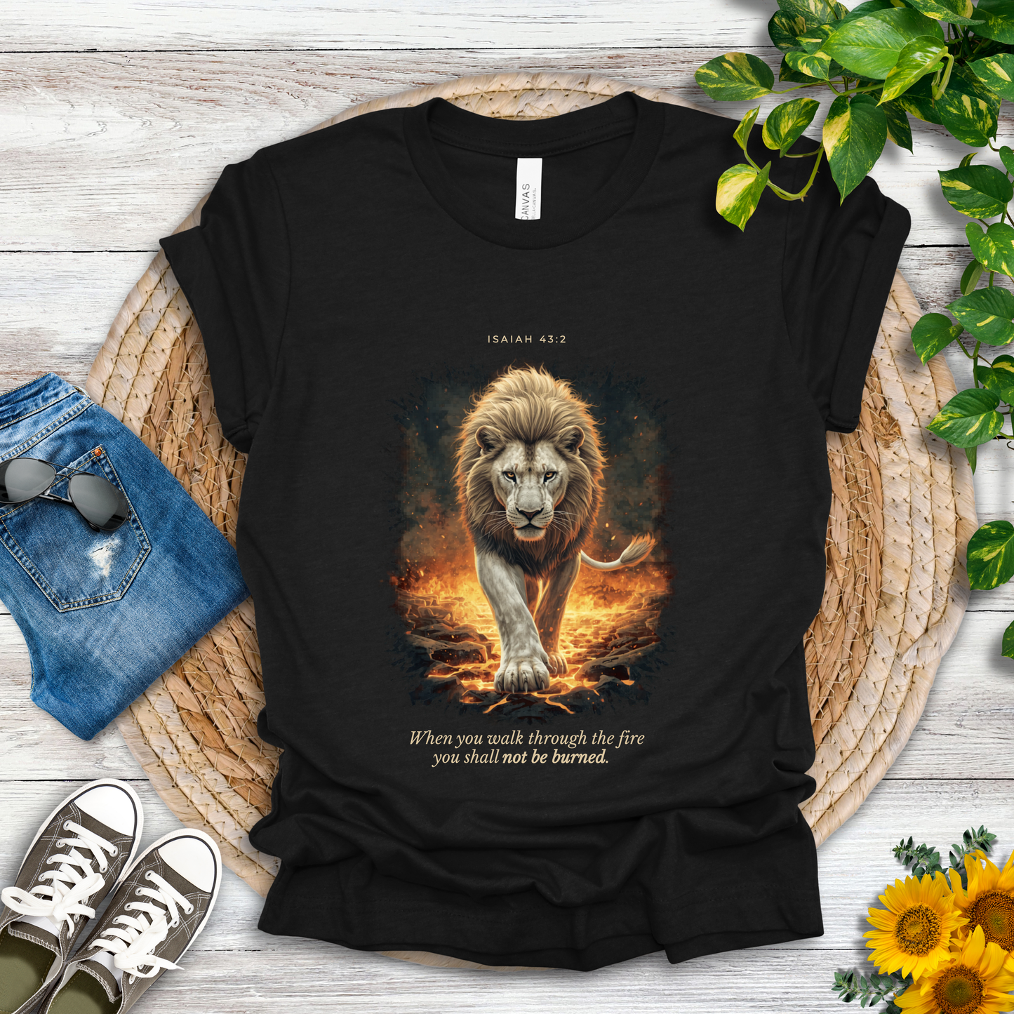 Through the Fire - Isaiah 43:2 T-Shirt
