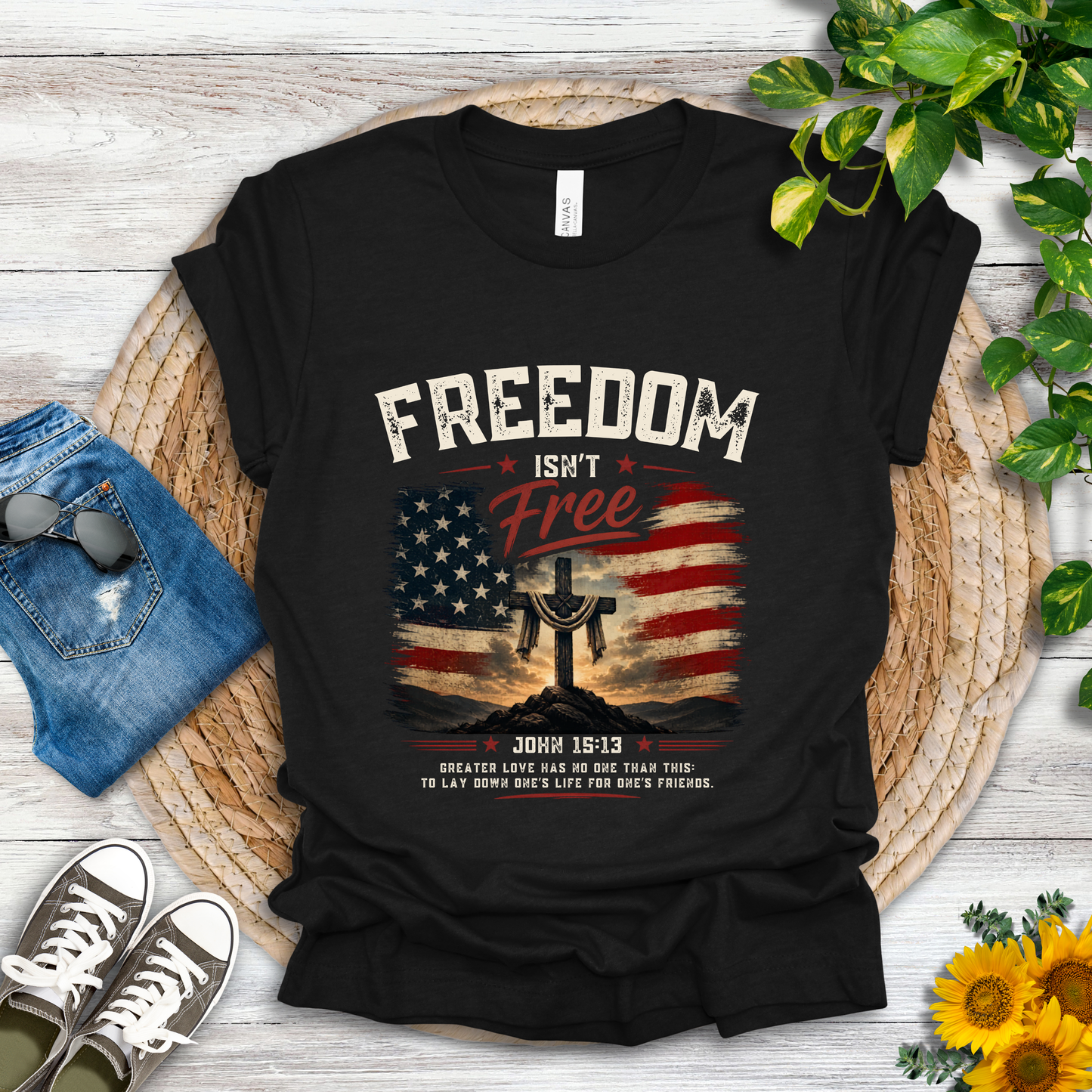 Freedom - John 15:13 T-Shirt
