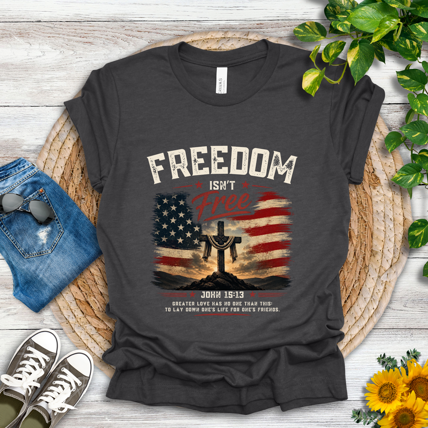 Freedom - John 15:13 T-Shirt