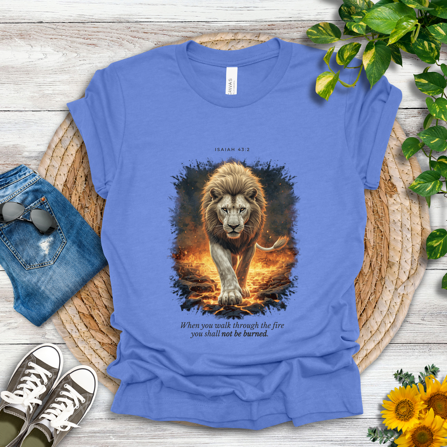 Through the Fire - Isaiah 43:2 T-Shirt