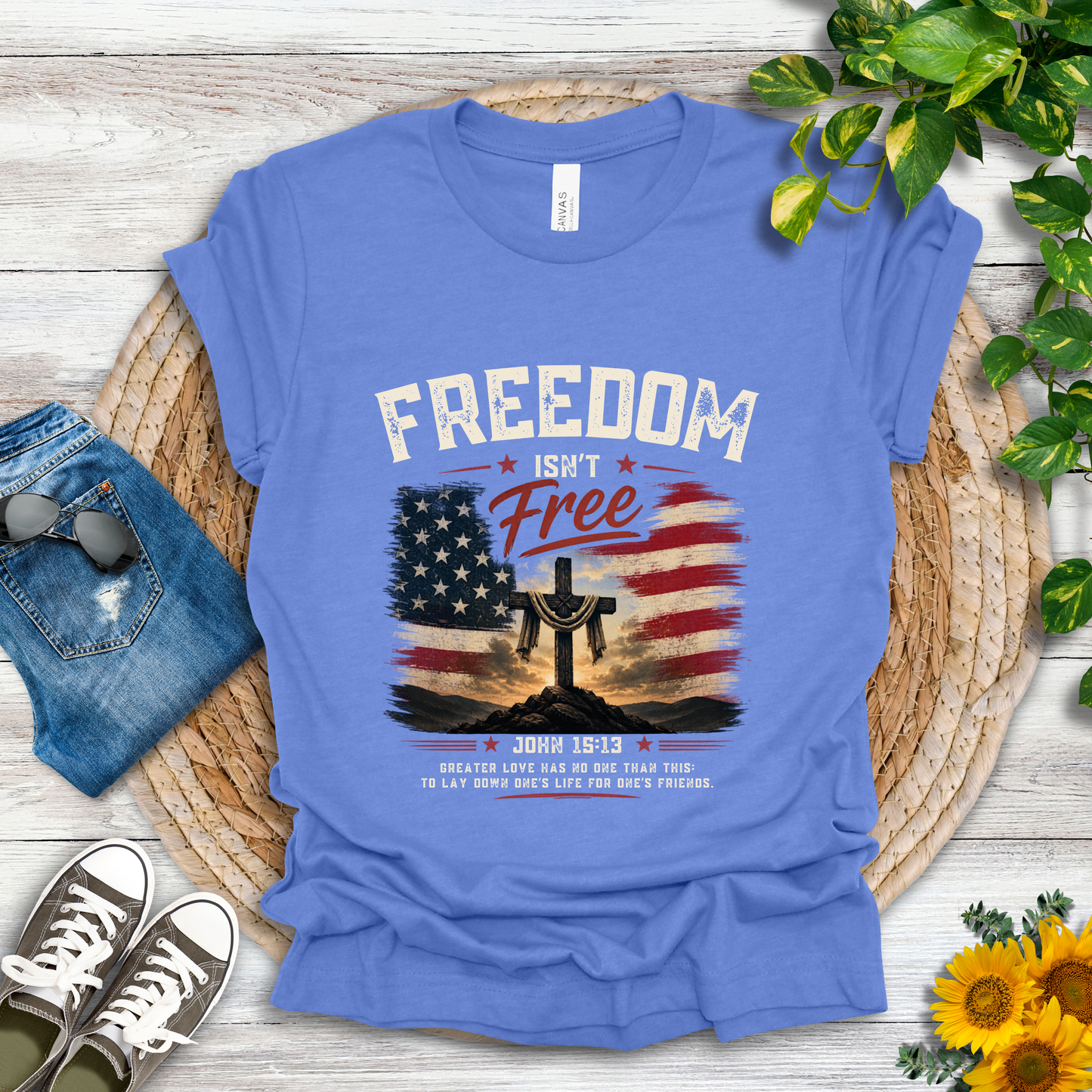 Freedom - John 15:13 T-Shirt