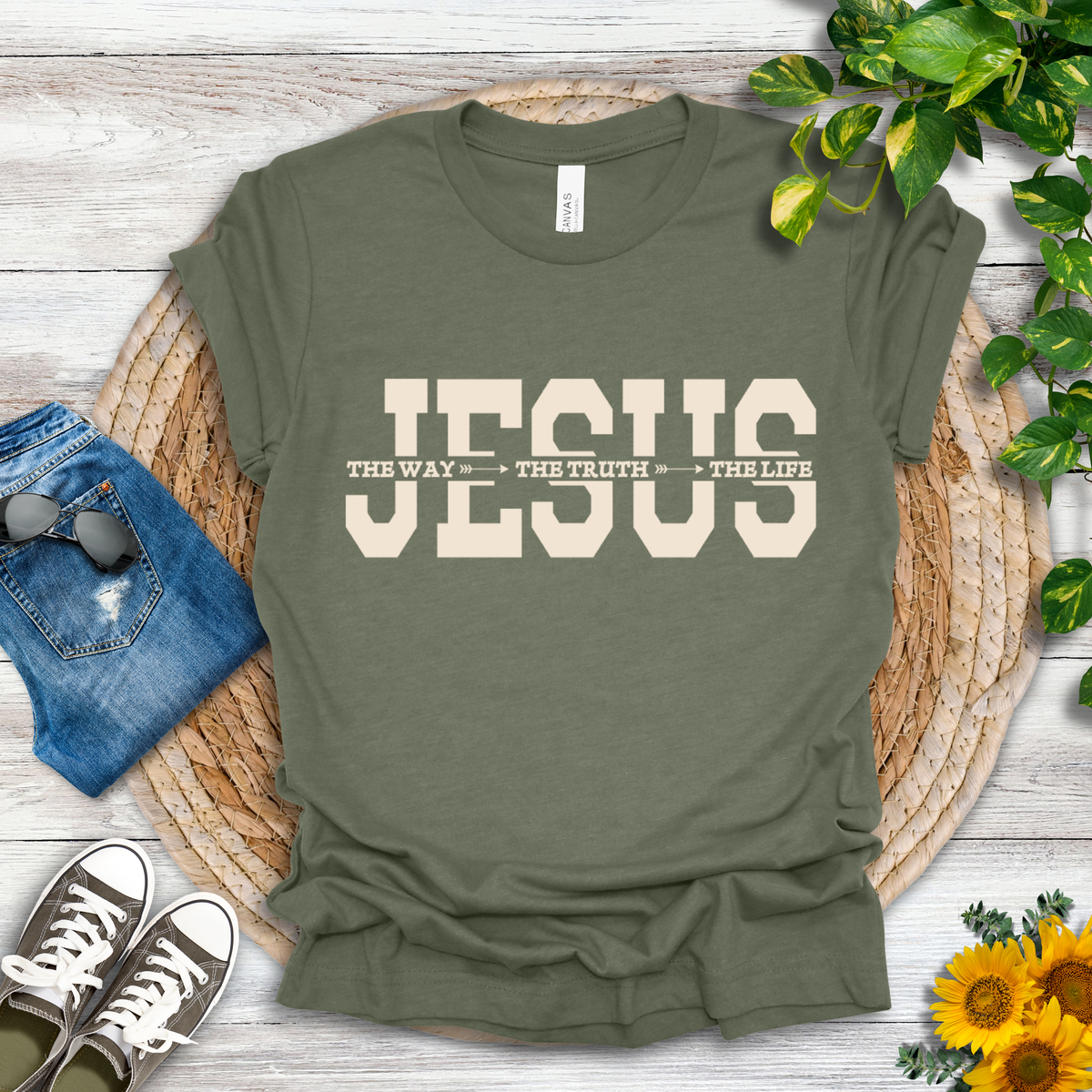 Jesus-The Way, The Truth, The Life T-Shirt