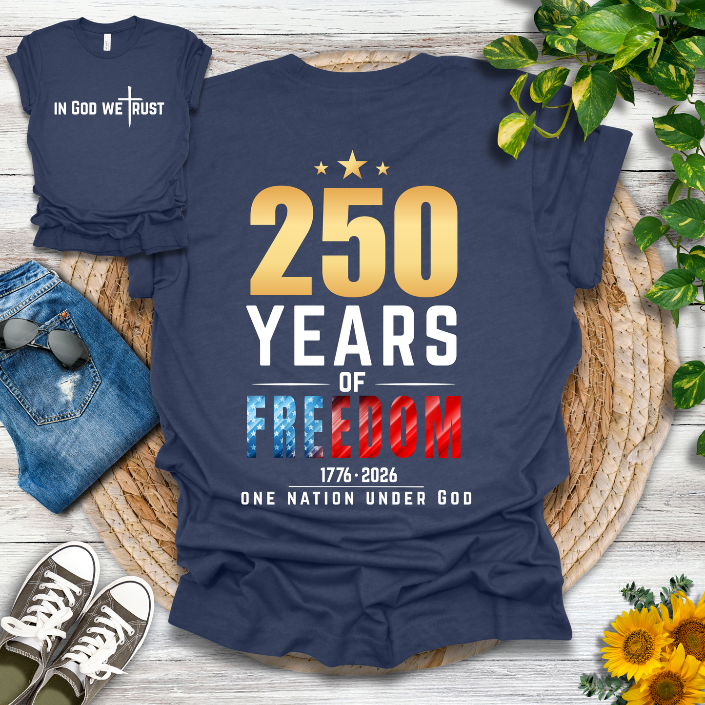 250 Years - One Nation Under God T-Shirt