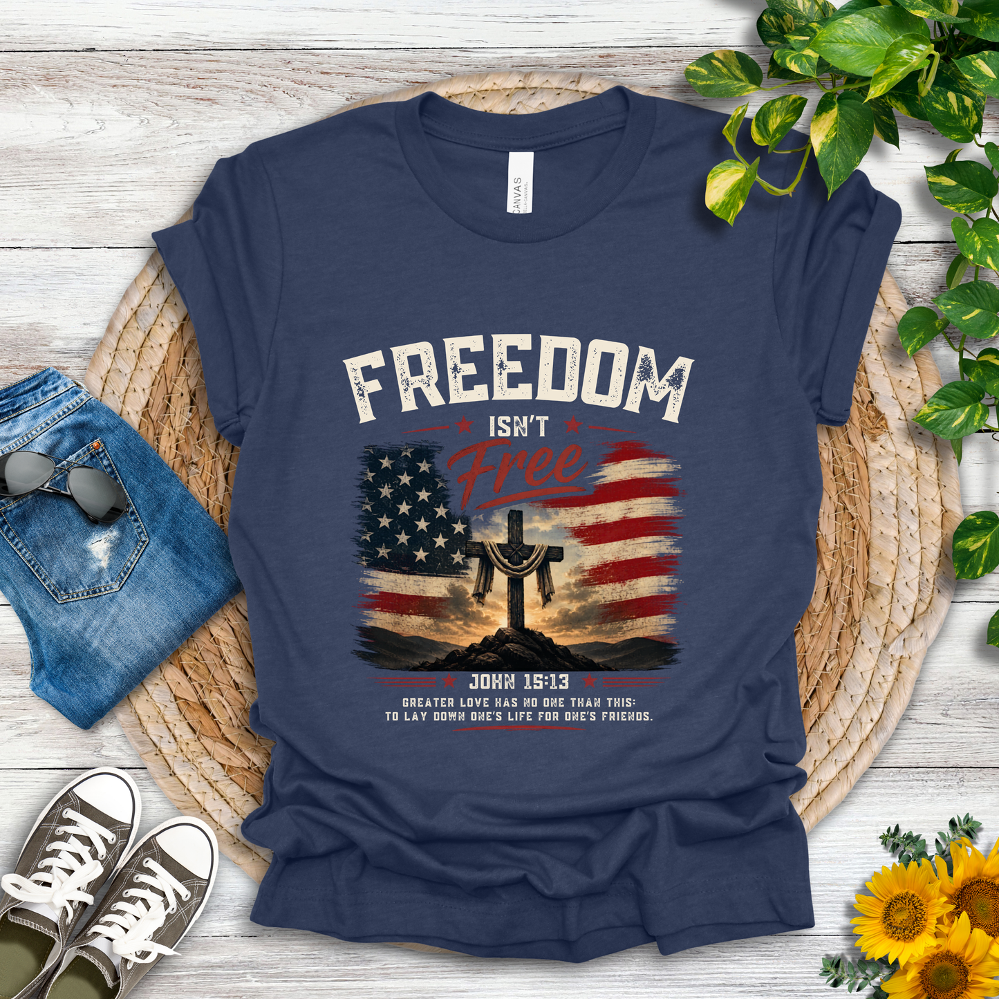 Freedom - John 15:13 T-Shirt