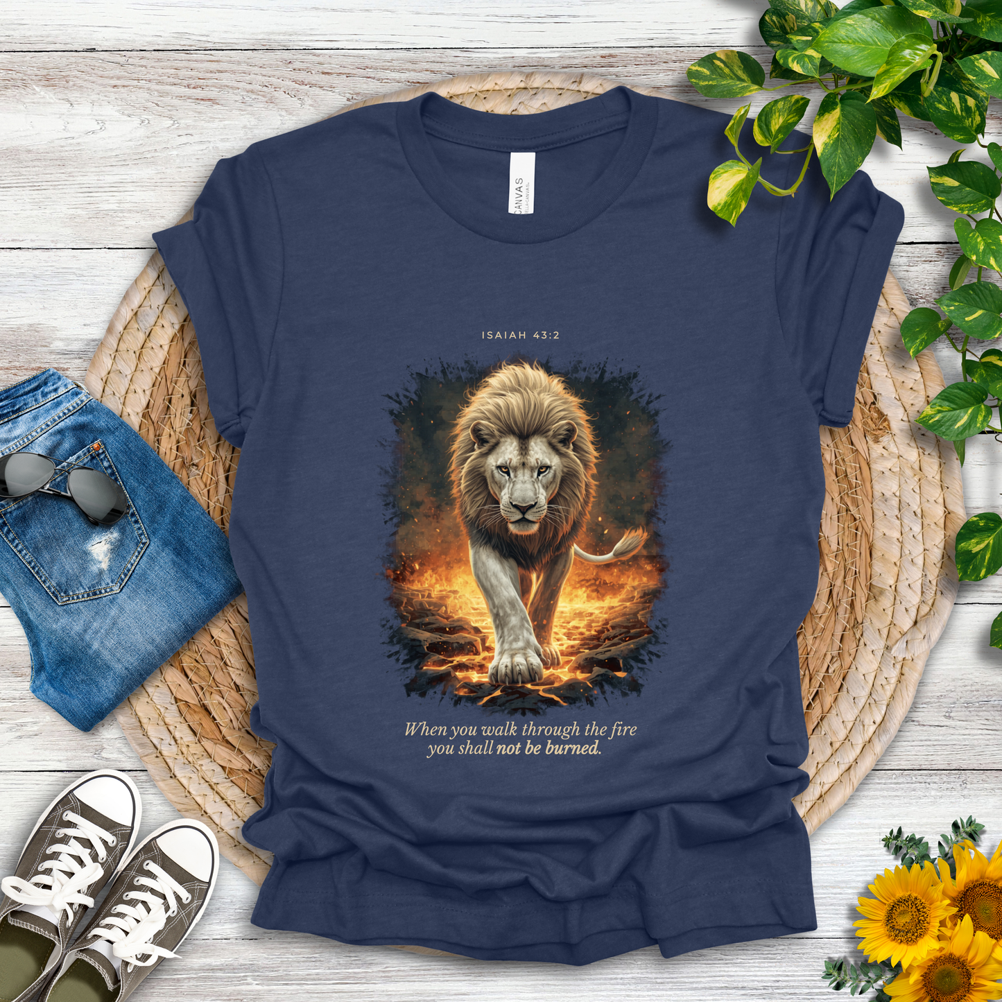 Through the Fire - Isaiah 43:2 T-Shirt