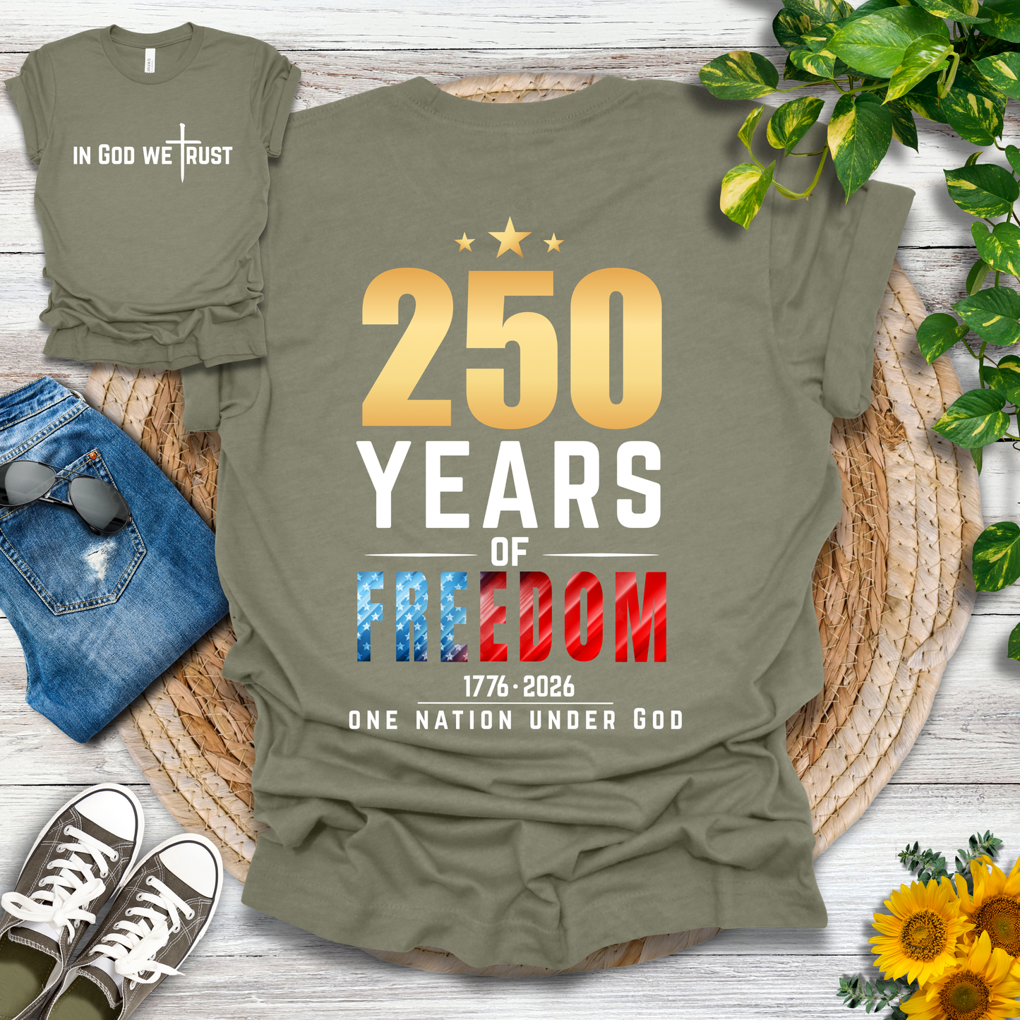 250 Years - One Nation Under God T-Shirt