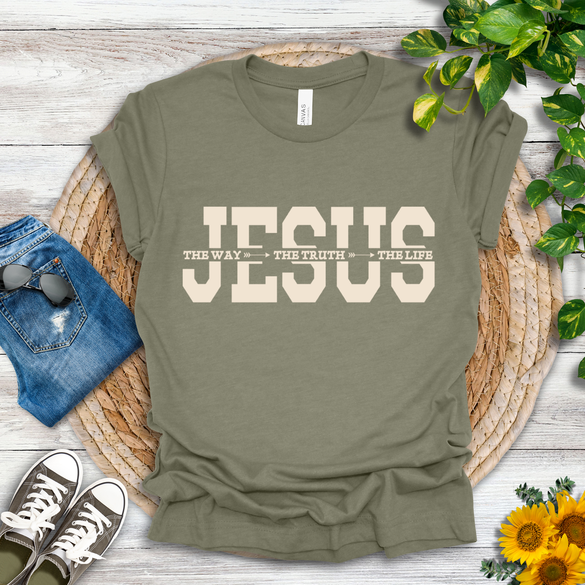 Jesus-The Way, The Truth, The Life T-Shirt