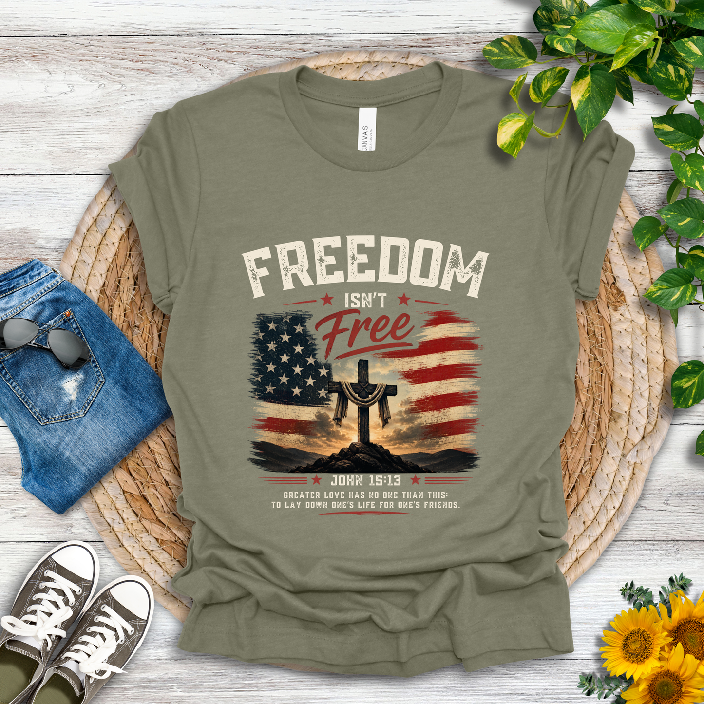 Freedom - John 15:13 T-Shirt