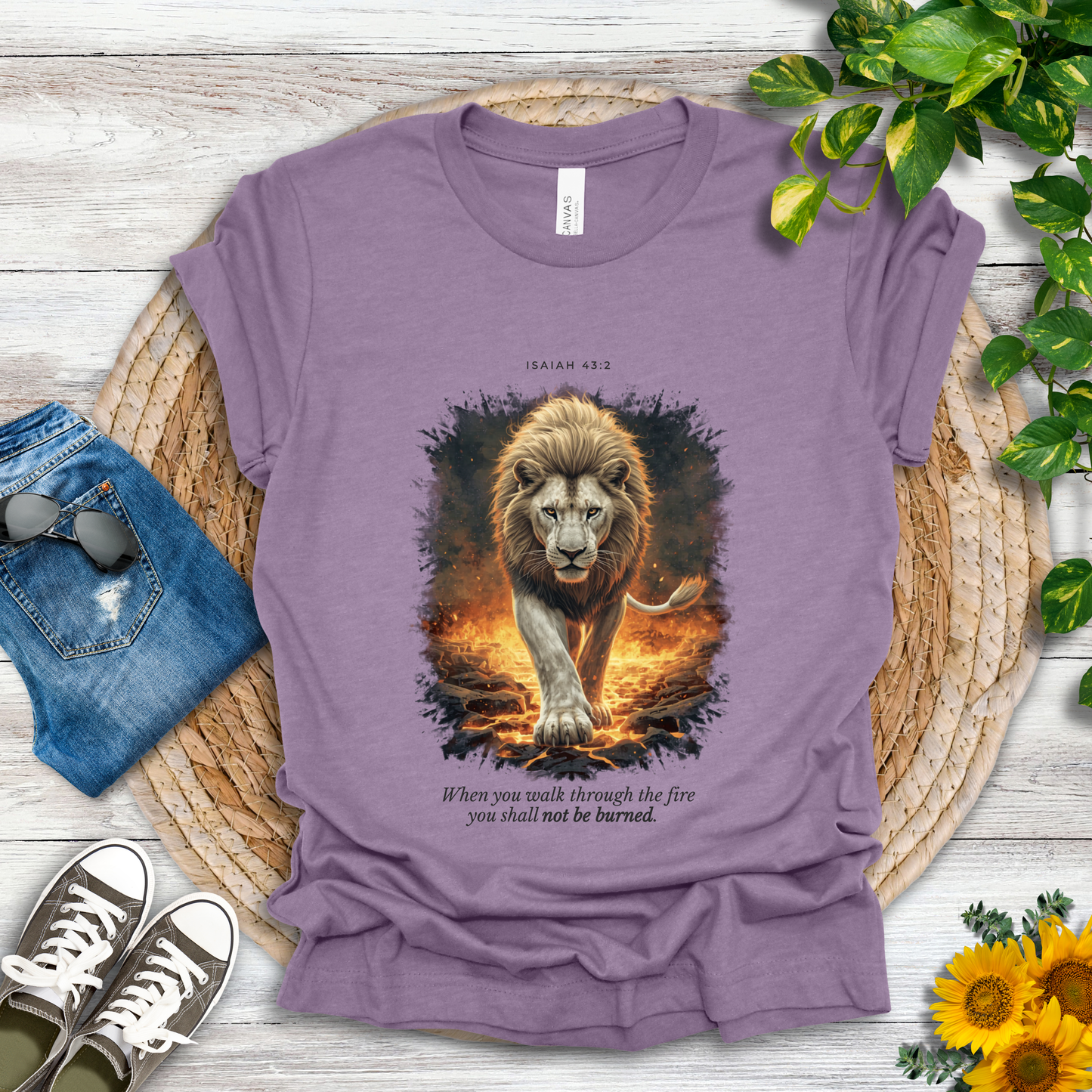 Through the Fire - Isaiah 43:2 T-Shirt