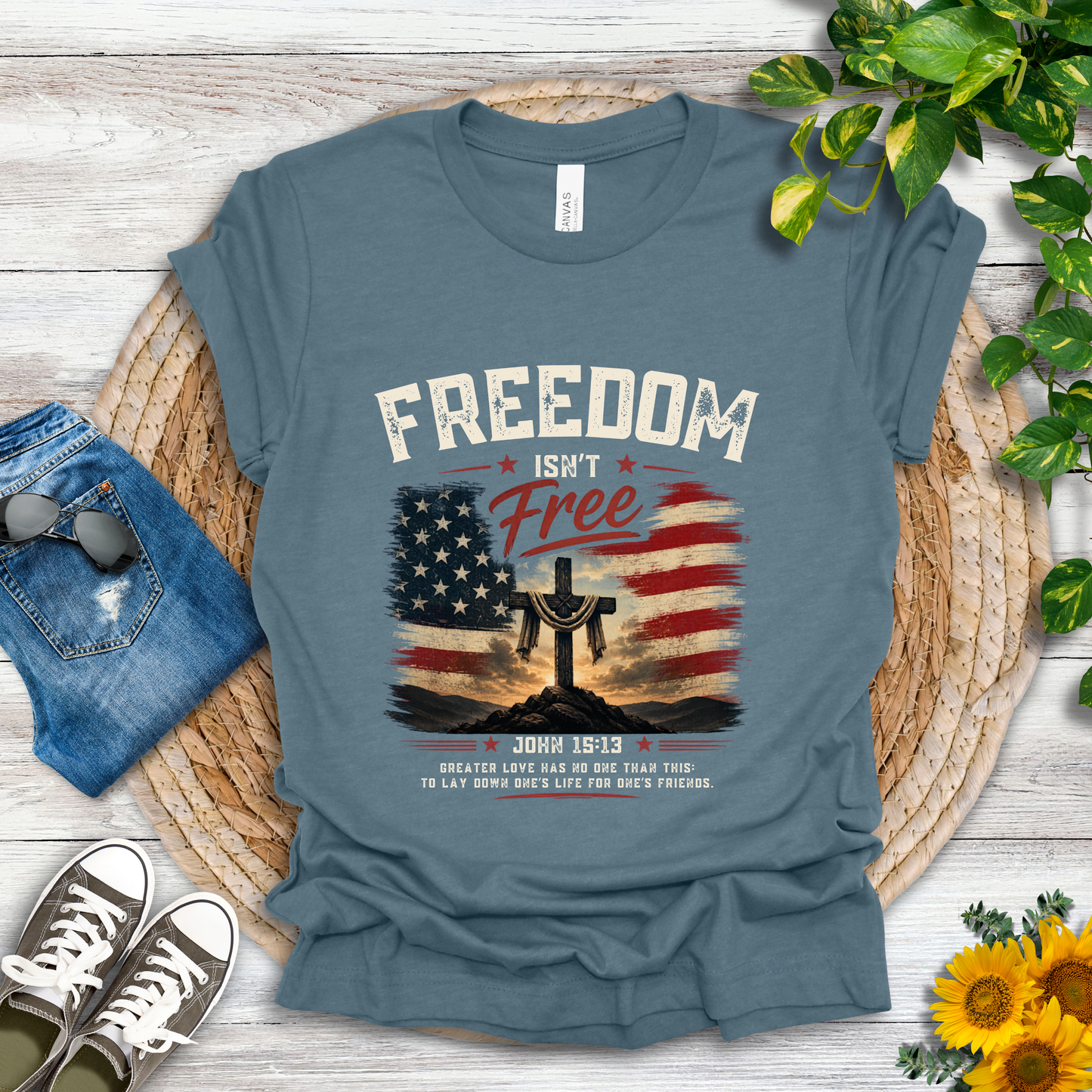 Freedom - John 15:13 T-Shirt