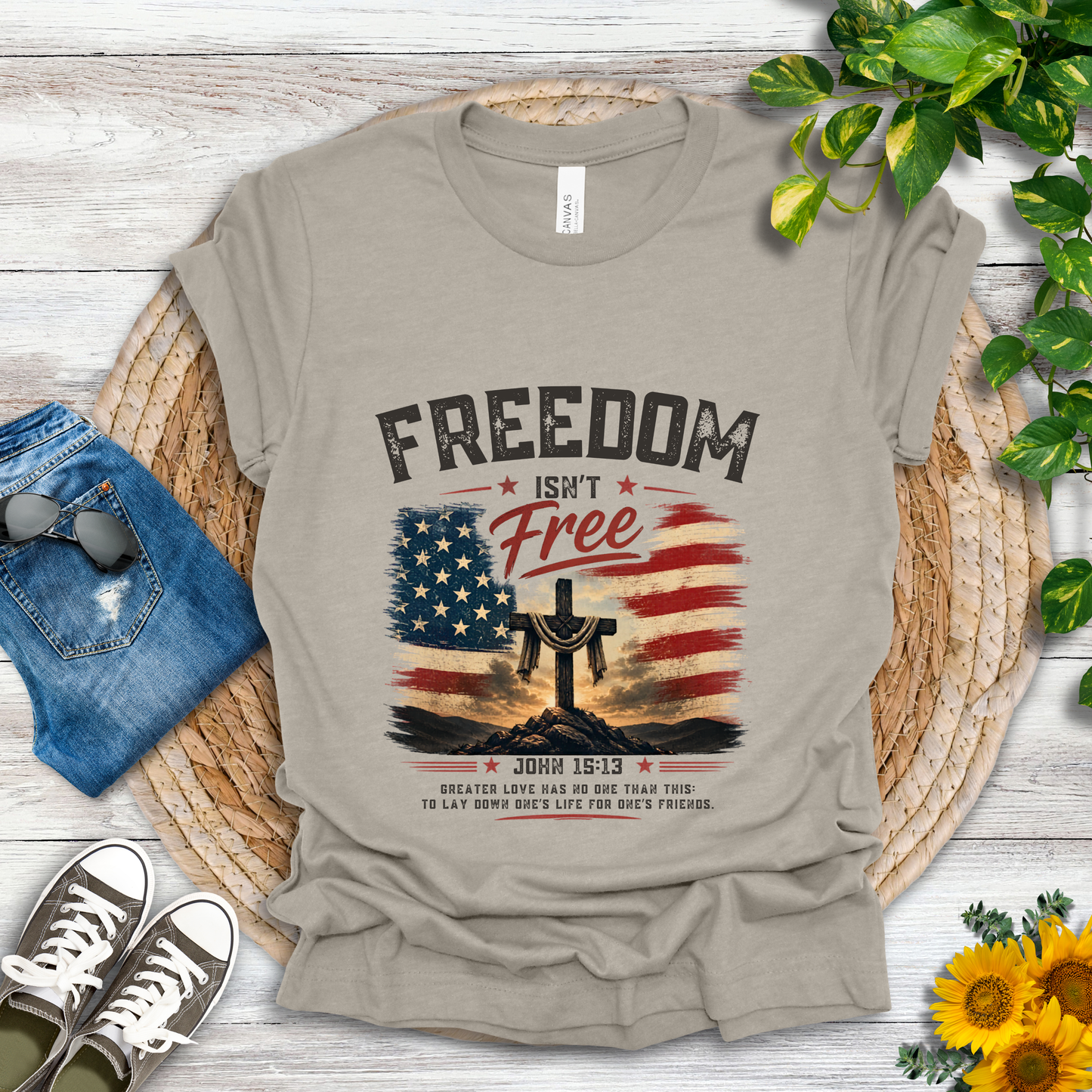 Freedom - John 15:13 T-Shirt