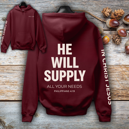 Philippians 4:19 Hoodie