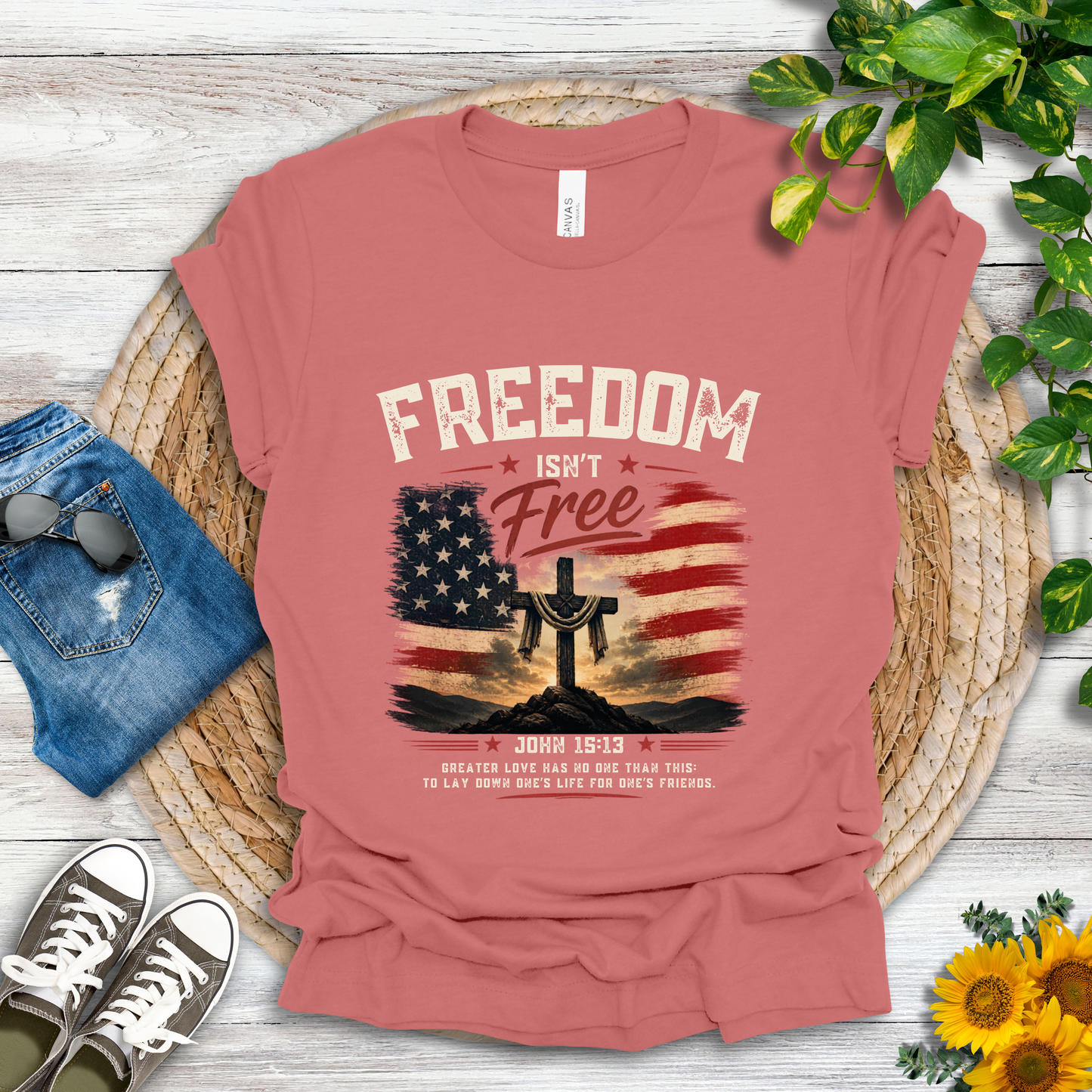 Freedom - John 15:13 T-Shirt