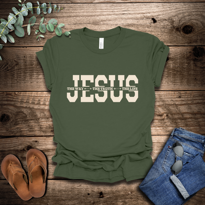 Jesus-The Way, The Truth, The Life T-Shirt