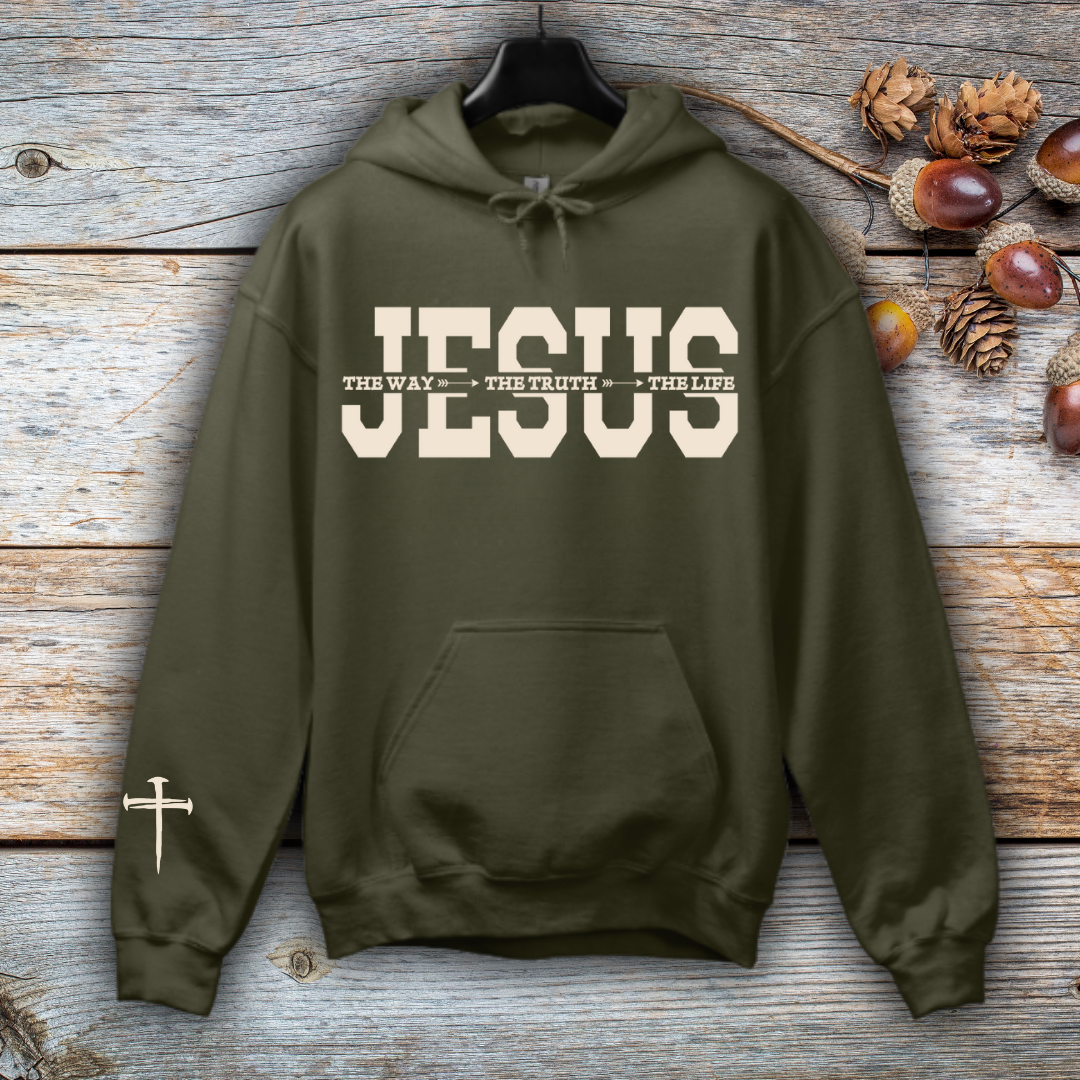 Jesus-The Way-The Truth-The Life Hoodie