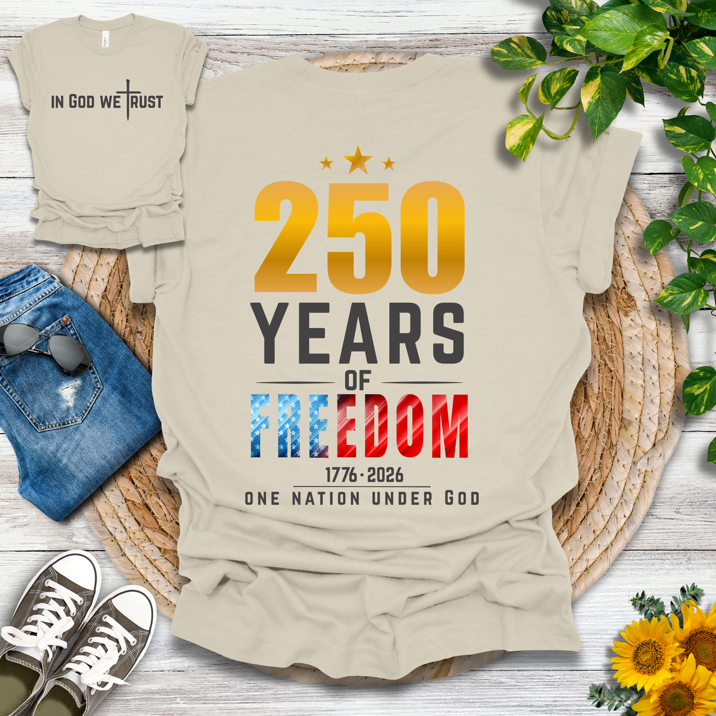 250 Years - One Nation Under God T-Shirt
