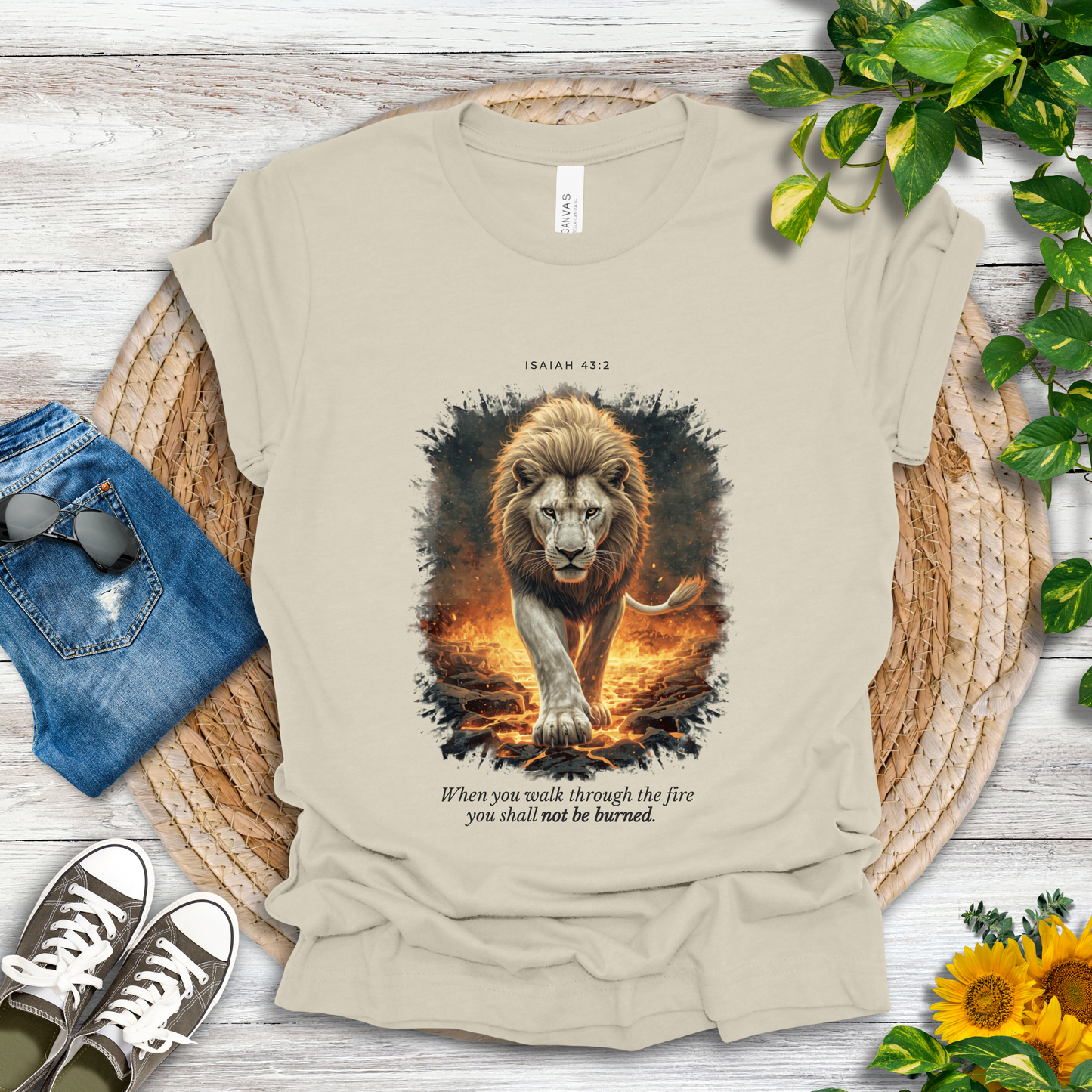 Through the Fire - Isaiah 43:2 T-Shirt