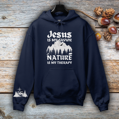 Jesus Is My Savior, Nature Is My Therapy Hoodie
