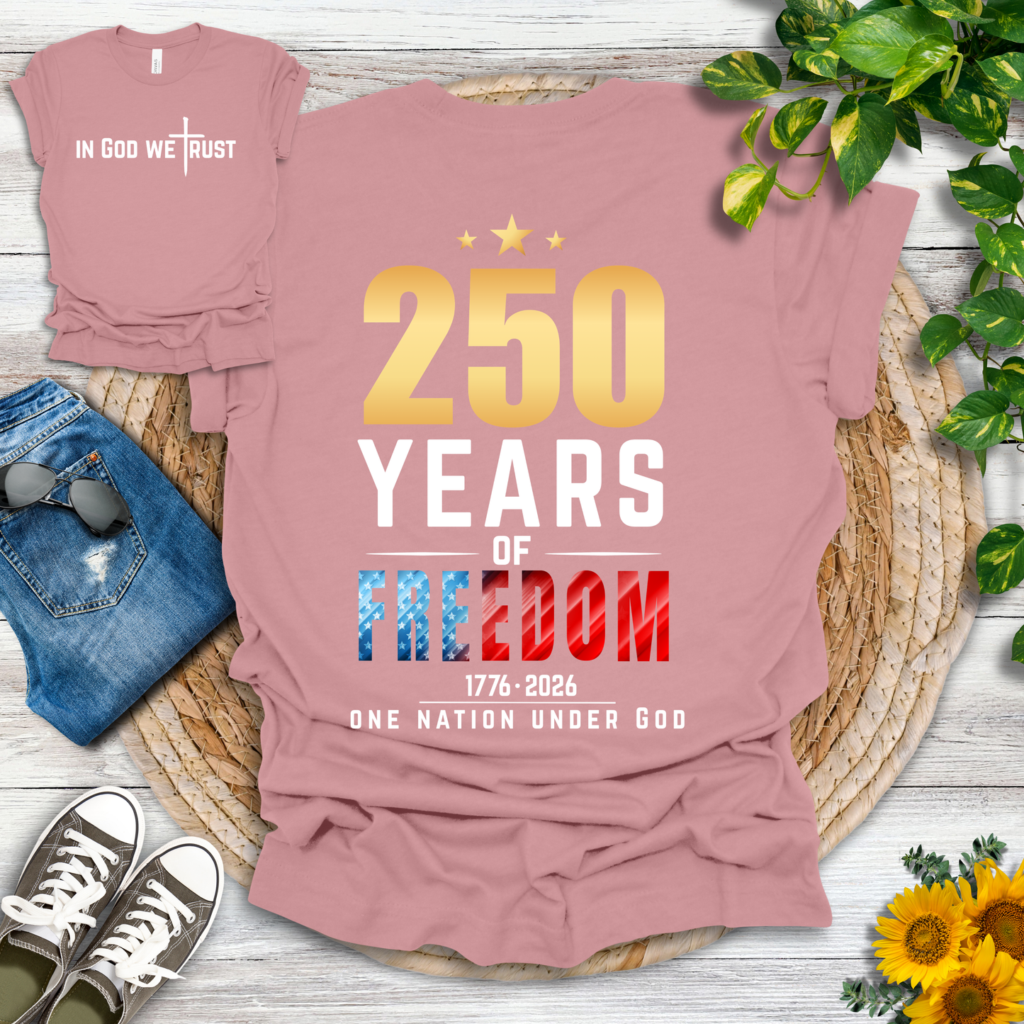 250 Years - One Nation Under God T-Shirt