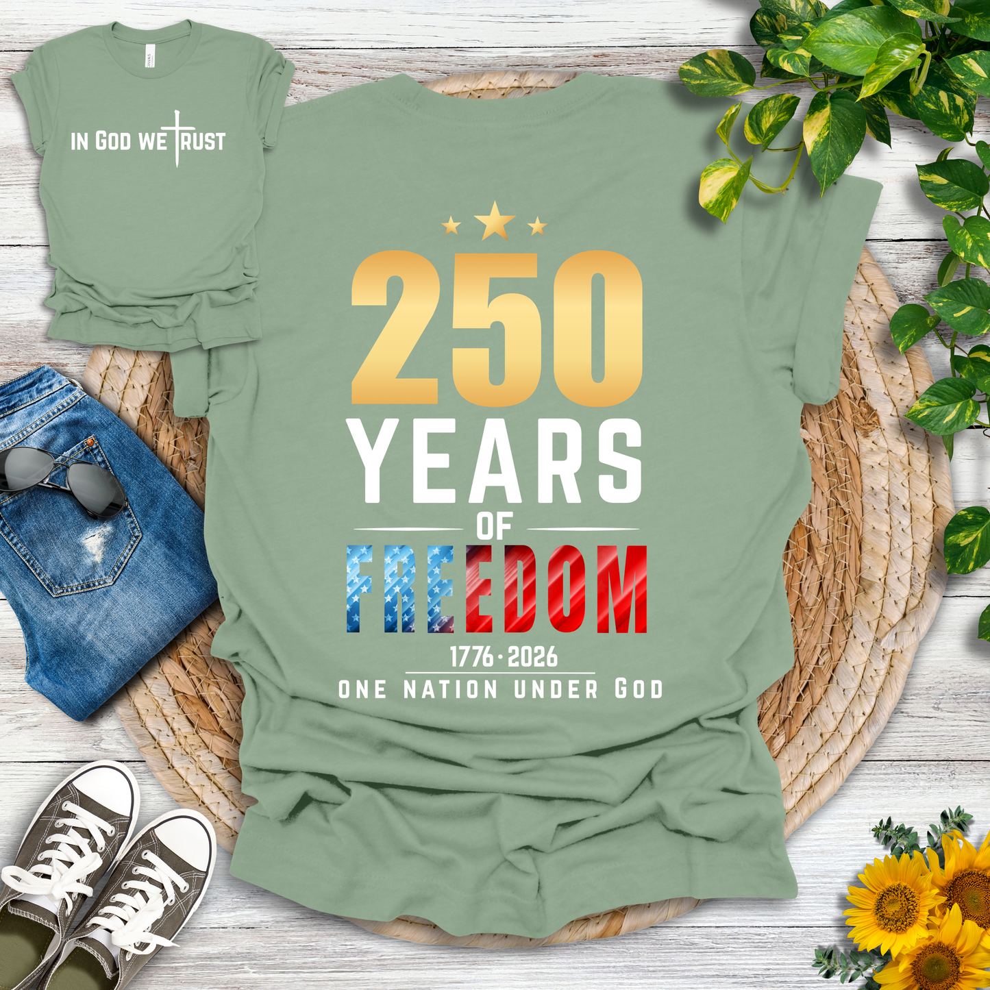 250 Years - One Nation Under God T-Shirt