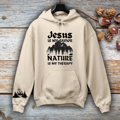 Jesus Is My Savior, Nature Is My Therapy Hoodie