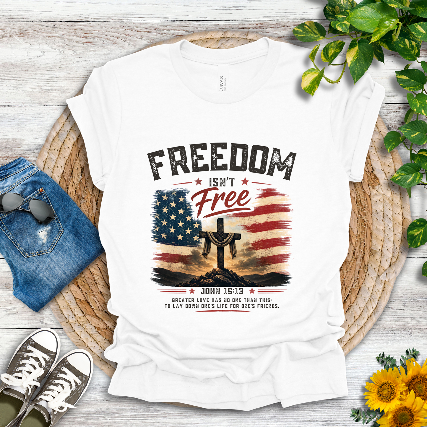 Freedom - John 15:13 T-Shirt